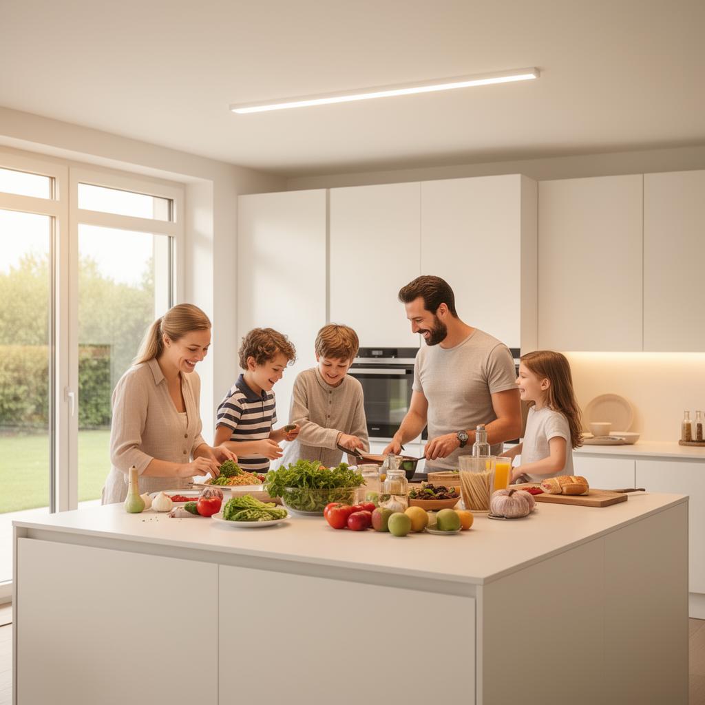 Familie zuhause